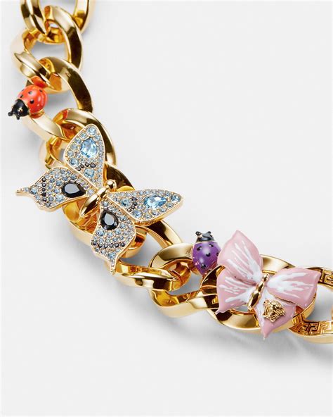 versace butterfly necklace